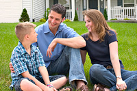 Concerned family having a discussion