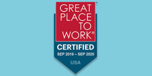Great Place to Work certified, September 2019 to September 2020