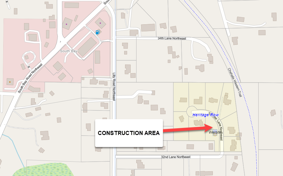 Heritage Row construction map