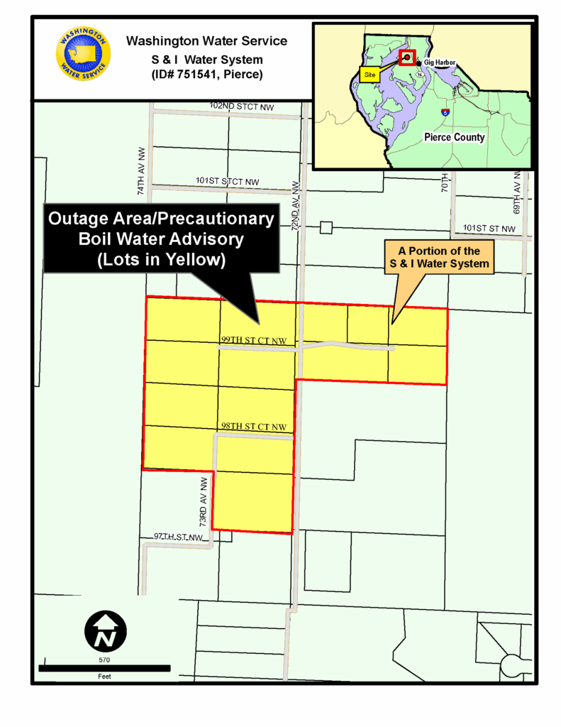 map of affected S & I area 