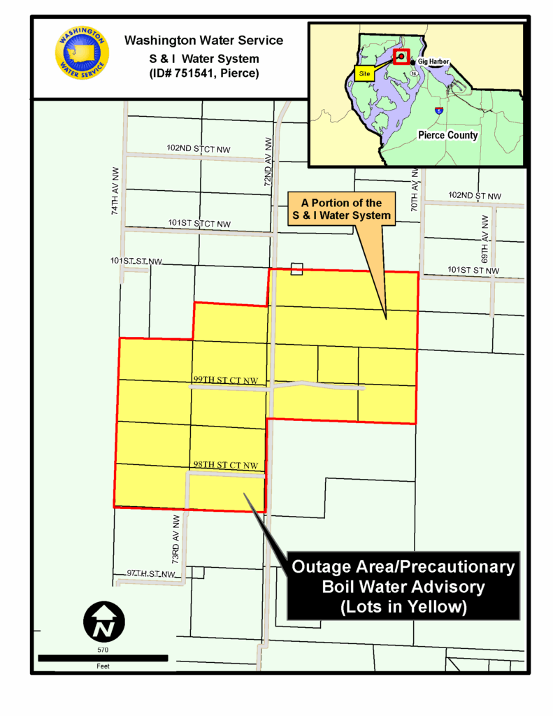 map of affected S & I area 