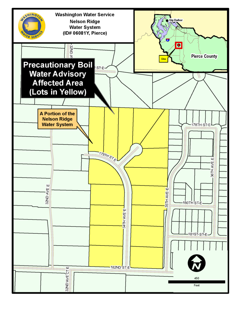 Map of affected Nelson Ridge area