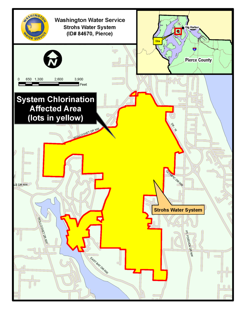map of affected Strohs area.