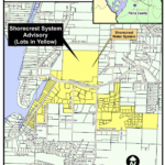 Map of affected area Shorecrest Water System in Pierce County